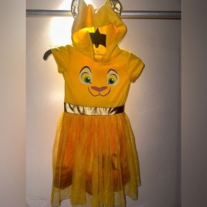 Disney Girls Nala Lion King Dress Costume Hoodie 6 Halloween Comfort Animal